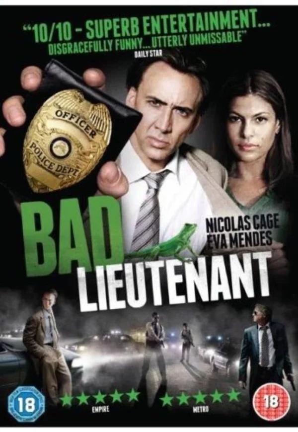 Bad Lieutenant Nicolas Cage DVD Top-quality Free UK shipping