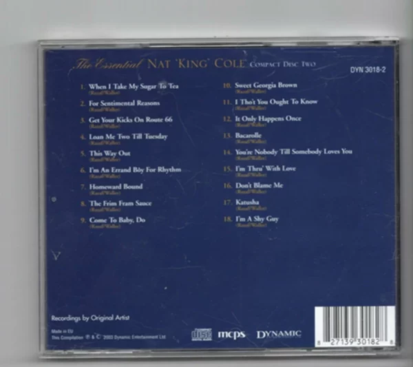 The Essential Nat King Cole Vol 2 The Essential Nat King Cole Vol 2 2003 CD