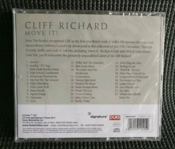 Move It! Cliff Richard 2011 CD Top-quality Free UK shipping