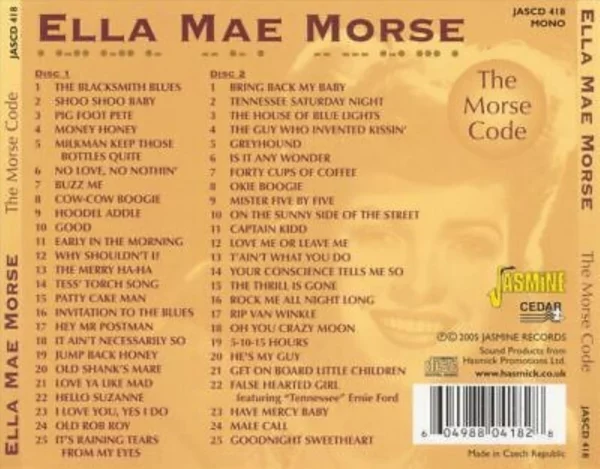 The Morse Code Ella Mae Morse 2005 CD Top-quality Free UK shipping