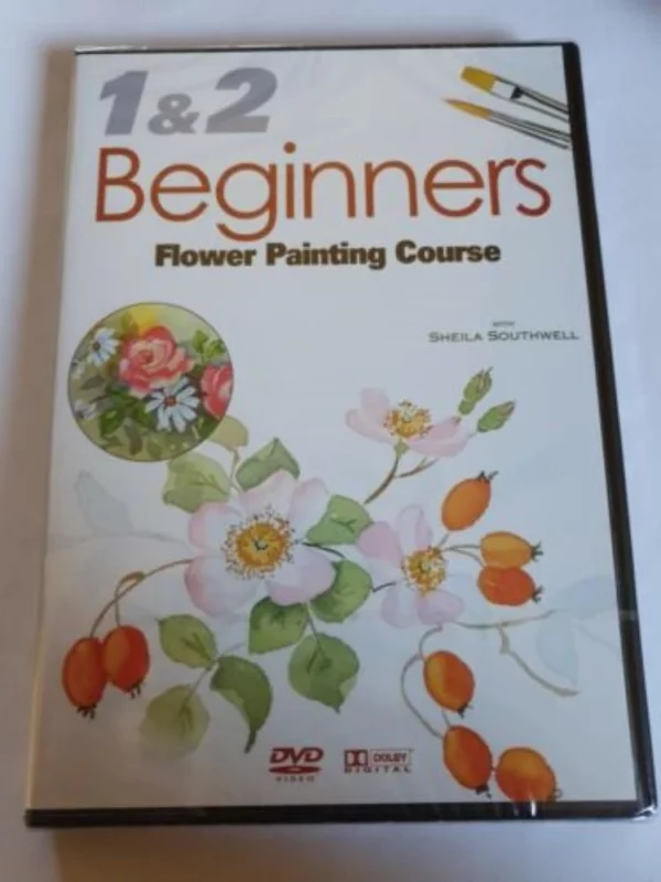 Beginners Flower Painting Course 1 & 2 2006 DVD Top-quality Free UK shipping