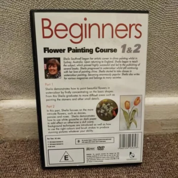 Beginners Flower Painting Course 1 & 2 2006 DVD Top-quality Free UK shipping