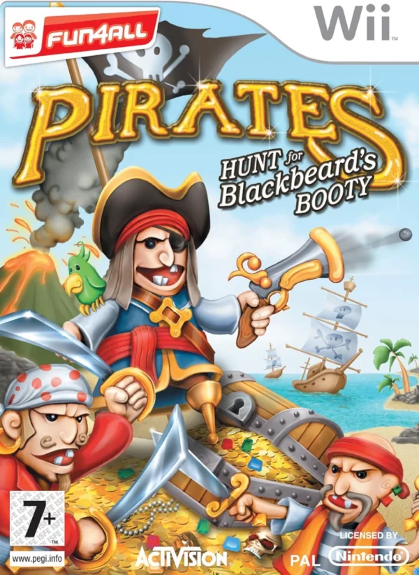 Pirates Hunt for Black Beards Booty Nintendo Wii 2008 Top-quality