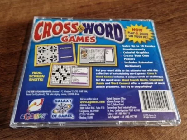 Cross & Word Games windows 95, 98 2000 Top-quality Free UK shipping