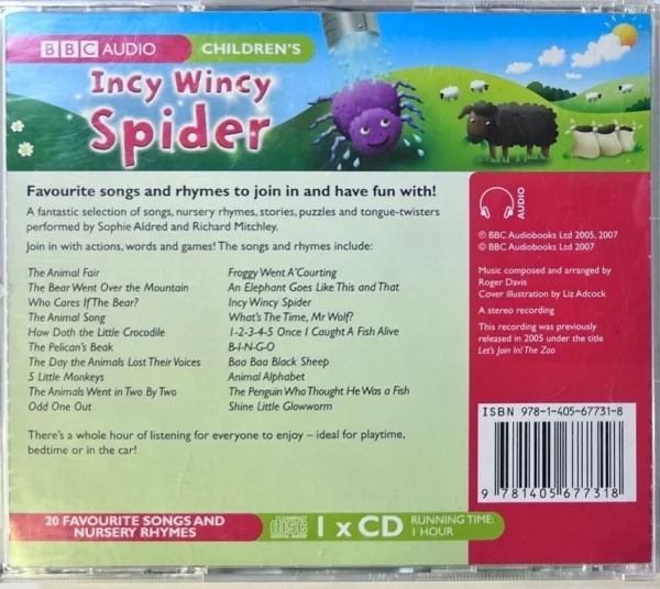 Incy Wincy Spider Various Artists 2007 CD Top-quality Free UK shipping