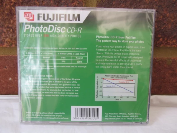 FUJIFILM PHOTO DISC CD-R 700MB New CD Top-quality Free UK shipping