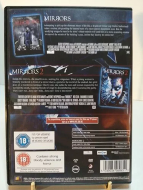 Mirrors / Mirrors 2 Double Pack Kiefer Sutherland 2013 DVD Top-quality