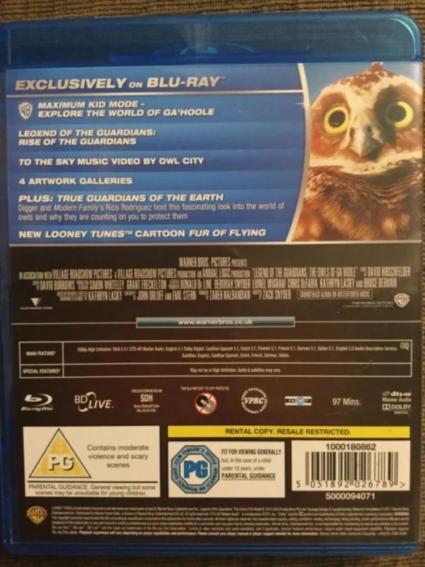 Legend Of The Guardians - The Owls Of Ga'hoole Blu-ray Top-quality