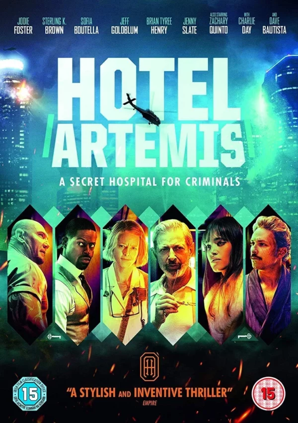 Hotel Artemis Jodie Foster 2018 New DVD Top-quality Free UK shipping