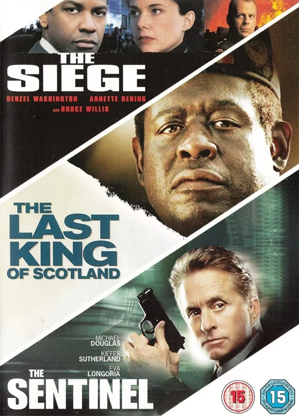 The Siege / Last King of Scotland / The Sentinel Denzel Washington DVD