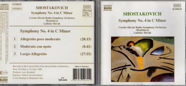 Symphony No. 4 in C Minor Ladislav Slovák 2000 CD Top-quality Free UK shipping