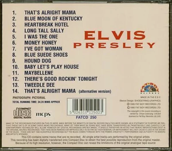 There's Good Rockin' Tonight Elvis Presley 1995 CD Top-quality Free UK shipping