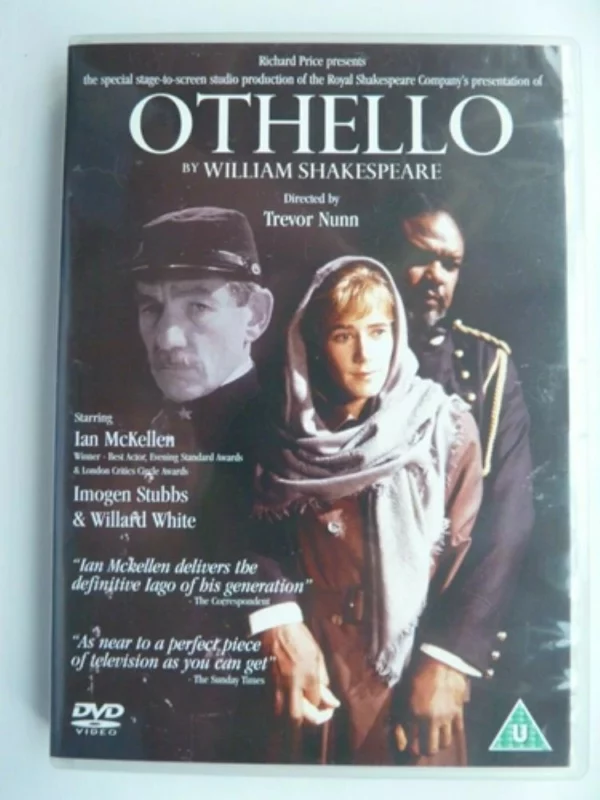 Othello Ian McKellen 2003 DVD Top-quality Free UK shipping