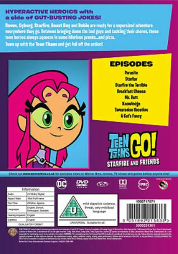 Teen Titans Go! Starfire and Friends Simon Baker DVD Top-quality