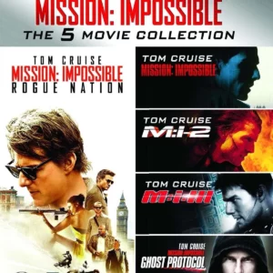 Mission Impossible 1-5 Tom Cruise 2015 Blu-ray Top-quality Free UK shipping