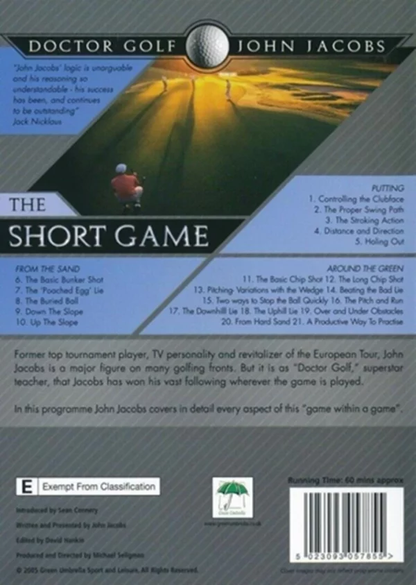 John Jacobs - The Short Game John Jacobs 2005 DVD Top-quality Free UK shipping