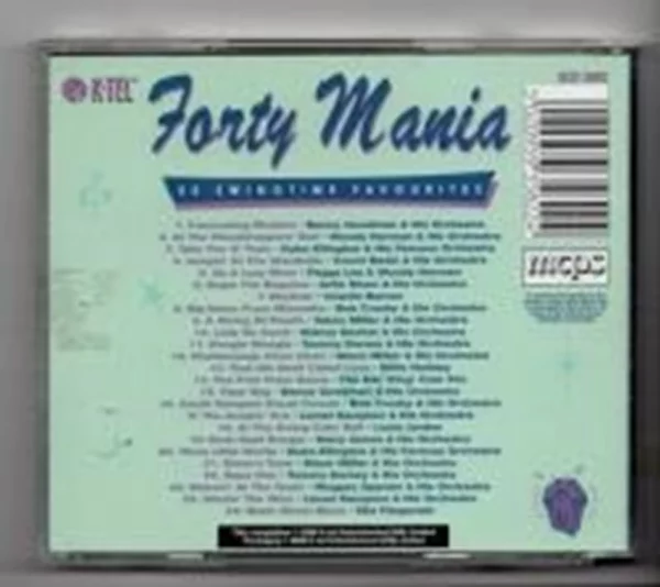 Forty Mania: 25 Swingtime Favourites Various Artists 2000 CD Top-quality