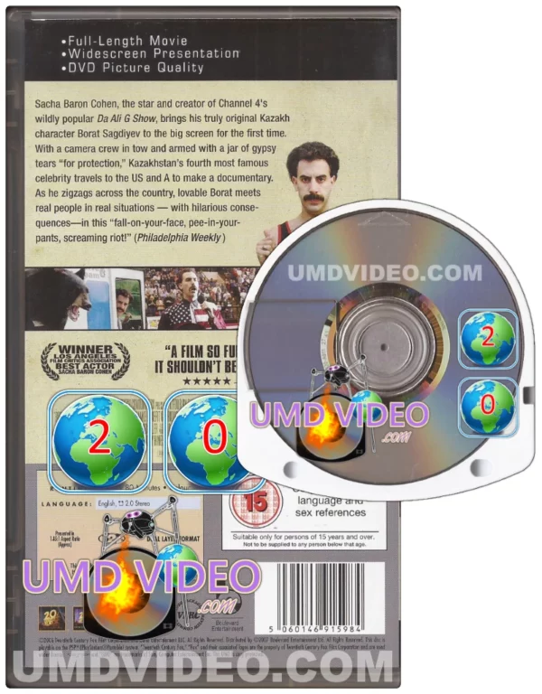 Borat Ken Davitian 2006 New DVD Top-quality Free UK shipping