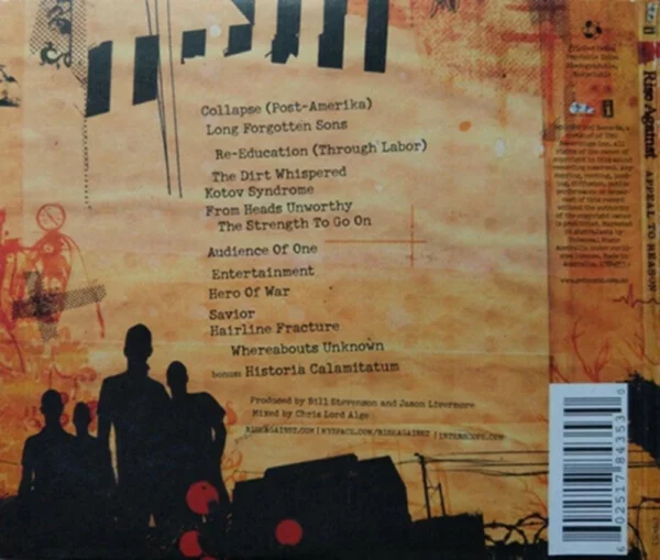 Appeal To Reason Rise Against 2011 CD Top-quality Free UK shipping