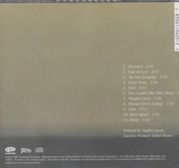 Much Afraid Jars of Clay 1997 CD Top-quality Free UK shipping