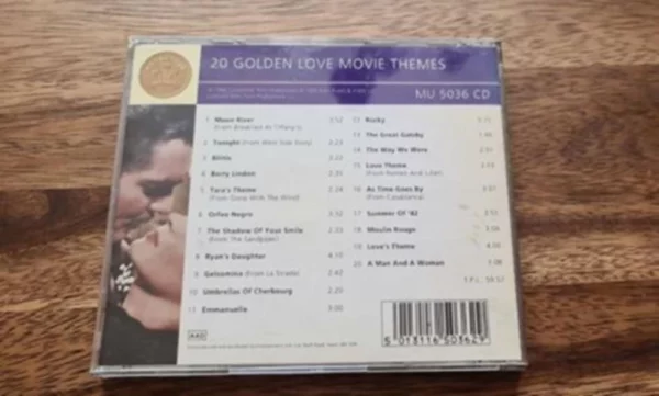 20 Golden Movie Themes Various 1992 CD Top-quality Free UK shipping