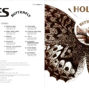 Butterfly The Hollies 2000 CD Top-quality Free UK shipping