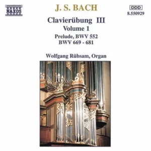 Clavierübung III: Volume 1 Johann Sebastian Bach 1999 CD Top-quality