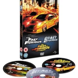 The Fast And The Furious 1 - 3 Paul Walker 2008 DVD Top-quality