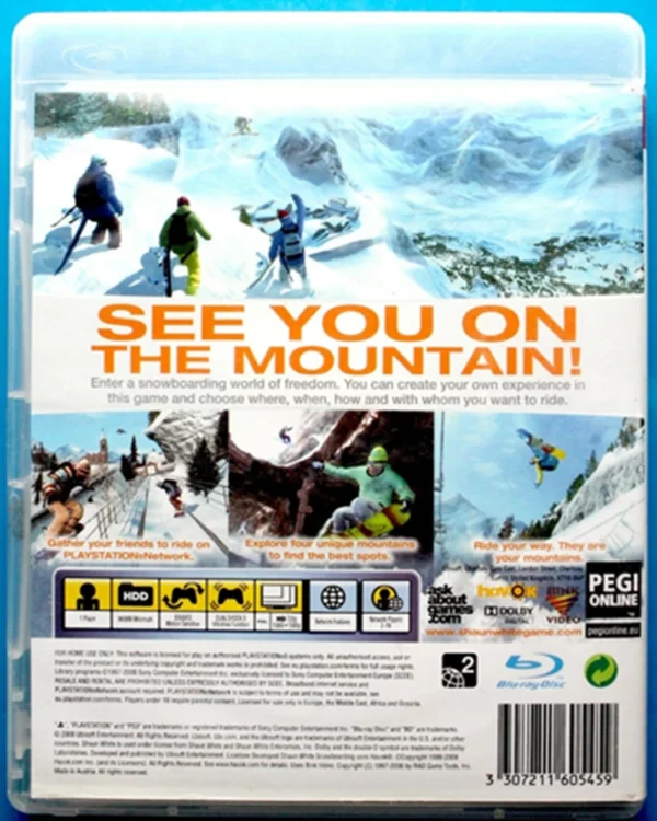 Shaun White Snowboarding PlayStation 3 2008 Top-quality Free UK shipping