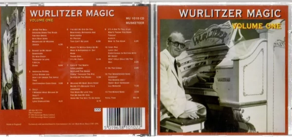 Wurlitzer Magic Vol 1 Wurlitzer CD Top-quality Free UK shipping