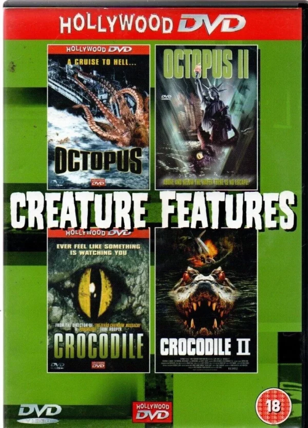 Octopus 1 and 2 / Crocodile 1 and 2 2003 DVD Top-quality Free UK shipping