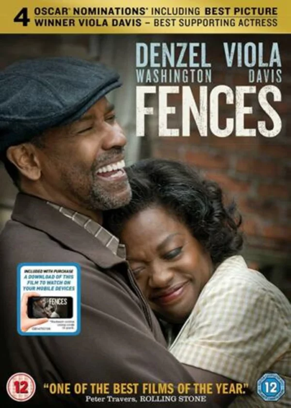 Fences Denzel Washington 2017 DVD Top-quality Free UK shipping