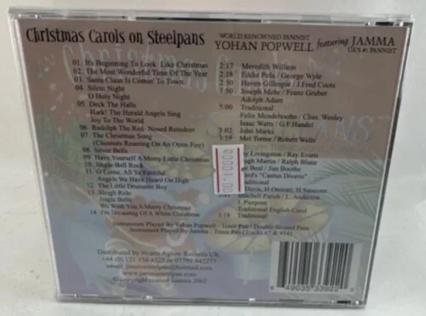 Christmas Carols on Steelpans - New & Sealed Yohan Powell / Jamma 2002 CD