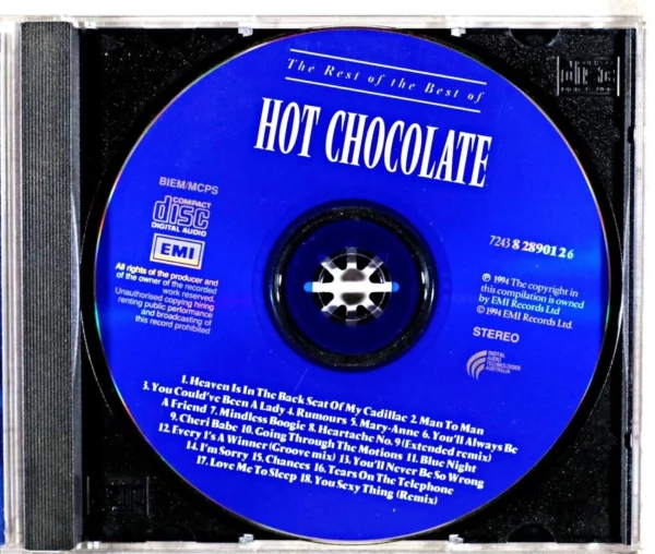 Rest of the Best of Hot Chocolate Hot Chocolate 1944 CD Top-quality