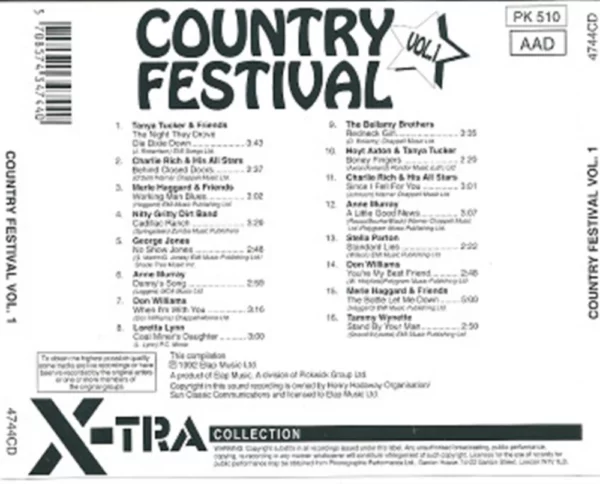 Country Festival Vol. 1 Various 1992 CD Top-quality Free UK shipping