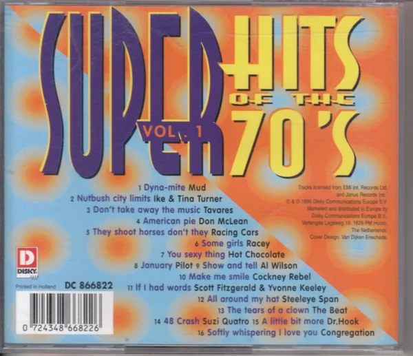 SUPER HITS OF THE 70'S Various 1996 CD Top-quality Free UK shipping