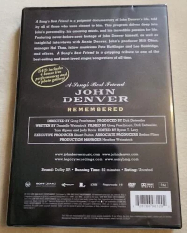 John Denver - A Song's Best Friend John Denver 2005 DVD Top-quality