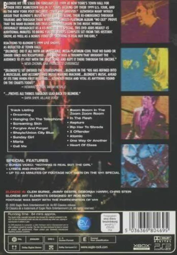 Blondie: Live Blondie 2008 DVD Top-quality Free UK shipping