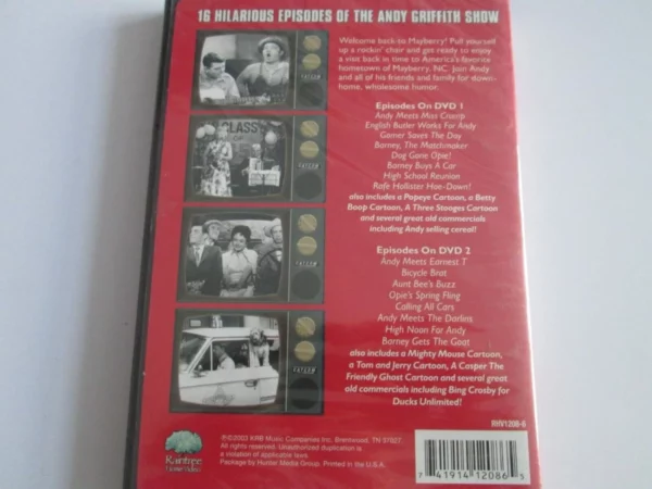 THE ANDY GRIFFITH SHOW Andy Griffith 2003 DVD Top-quality Free UK shipping