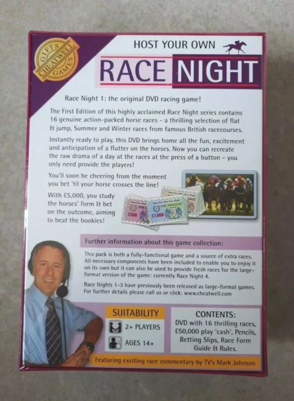 Host Your Own Race Night 1 DVD Top-quality Free UK shipping