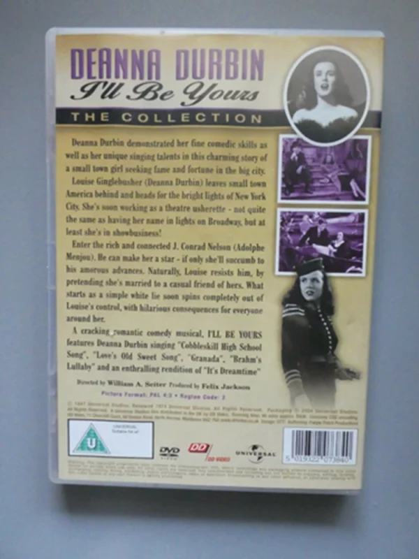 I'll Be Yours Deanna Durbin 2011 DVD Top-quality Free UK shipping