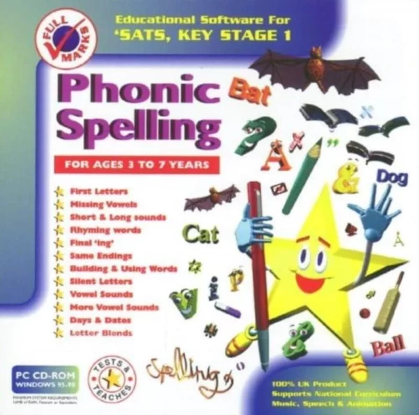 Full Marks Keystage Phonic Spelling 2008 DVD Top-quality Free UK shipping