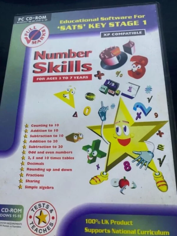 Number Skills KS2 educational Pc game PC Top-quality Free UK shipping