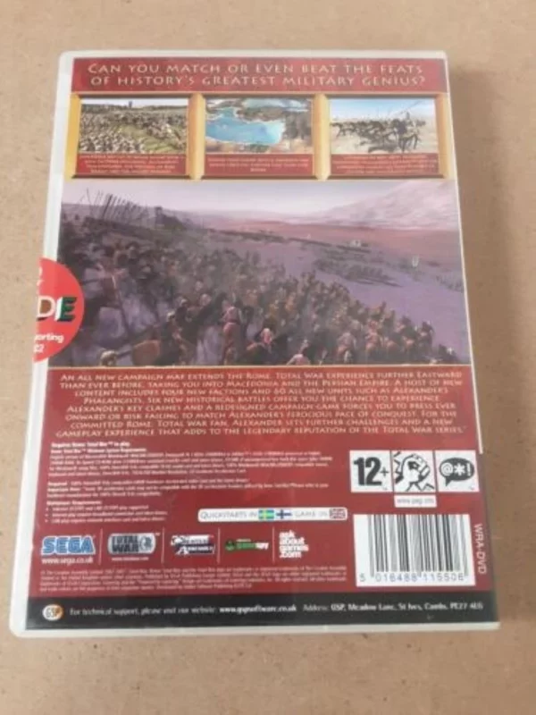 Rome Total War: Alexander - The 2nd Official Rome Total War Expansion Windows XP