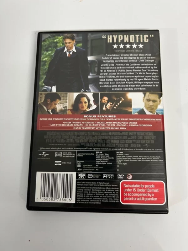 Public Enemies 2009 DVD Top-quality Free UK shipping