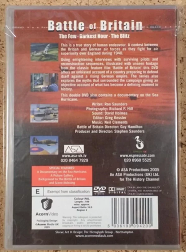 The Battle Of Britain 2005 DVD Top-quality Free UK shipping