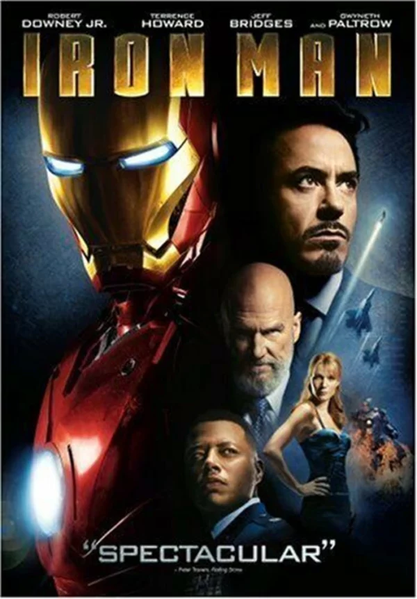 Iron Man Robert Downey JR. DVD Top-quality Free UK shipping