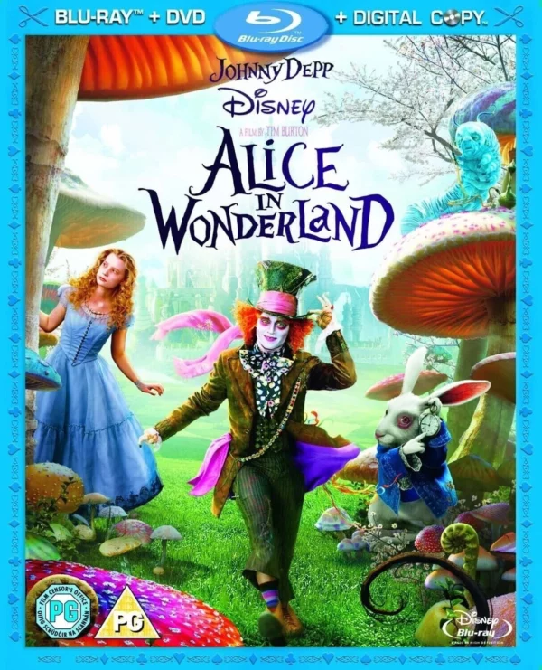 Alice in Wonderland Johnny Depp Blu-ray Top-quality Free UK shipping