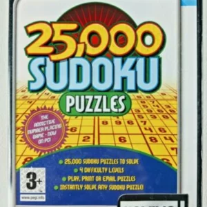 25,000 Sudoku Puzzles Windows XP 2005 Top-quality Free UK shipping