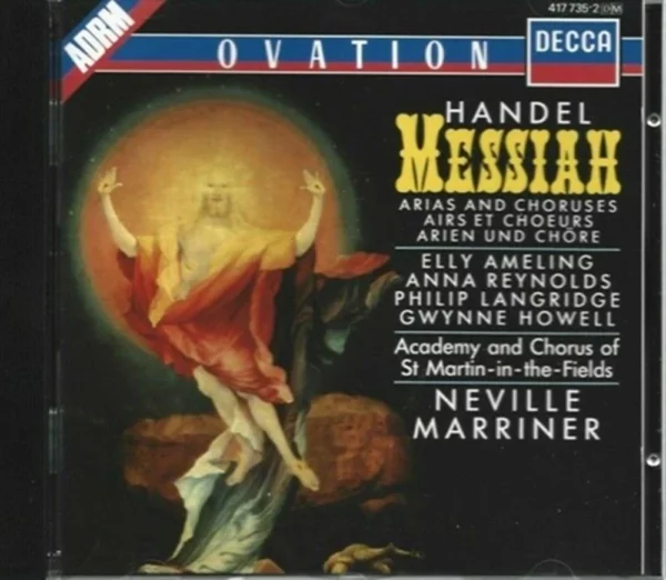 Messiah Arias And Chorusses - Airs Et Choeurs - Arien Und Chöre Handel 1987 CD